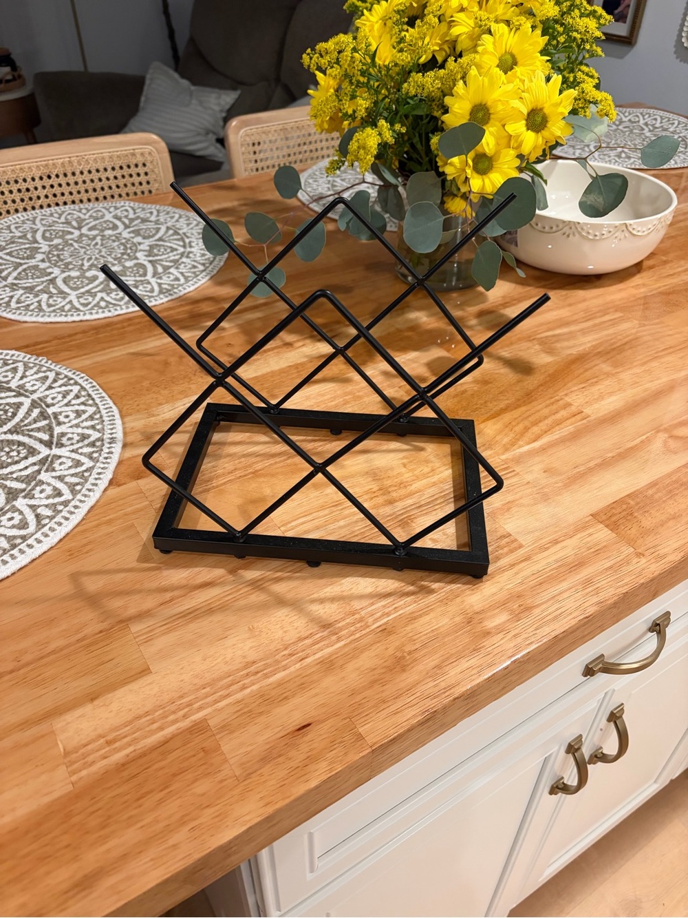 Black Metal Wine Rack - Picture 2 of 3